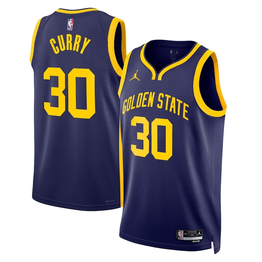 Stephen Curry 30 Golden State Warriors Unisex Swingman Statement Edition Navy NBA Jersey Unisex