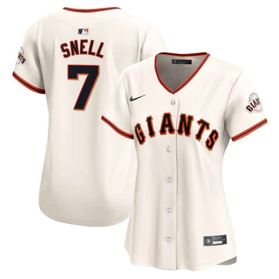 Blake Snell 7 San Francisco Giants Home Limited Cream MLB Jersey Women's