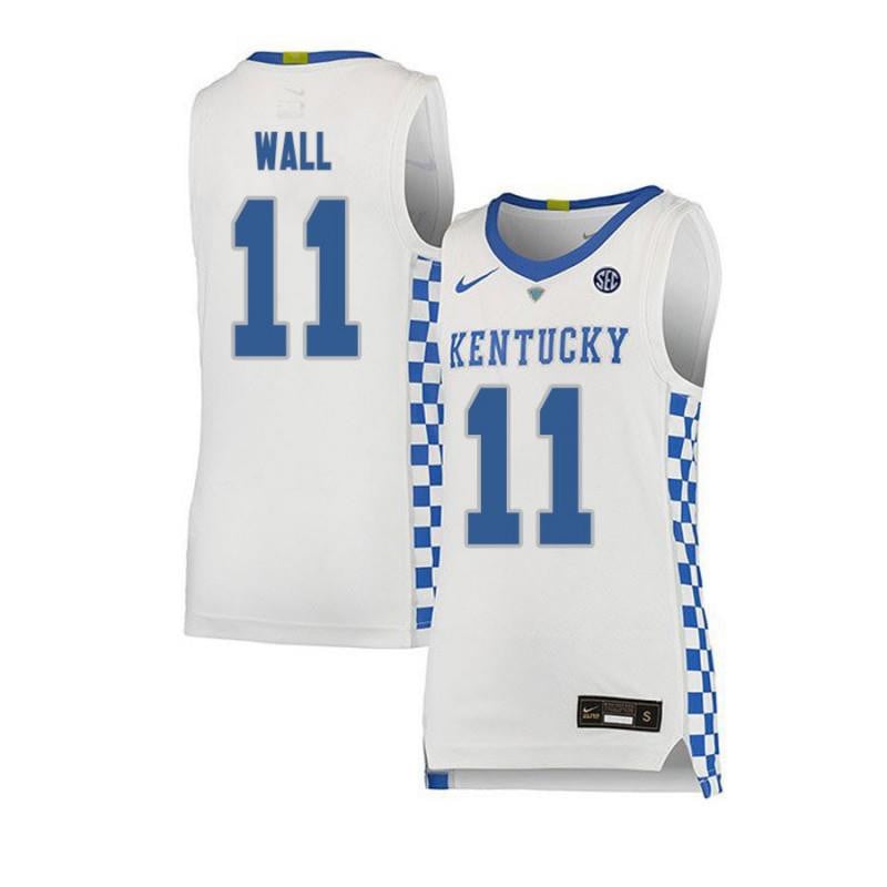 11 John Wal White Elite Kentucky Wildcats NCAA Jersey Men's