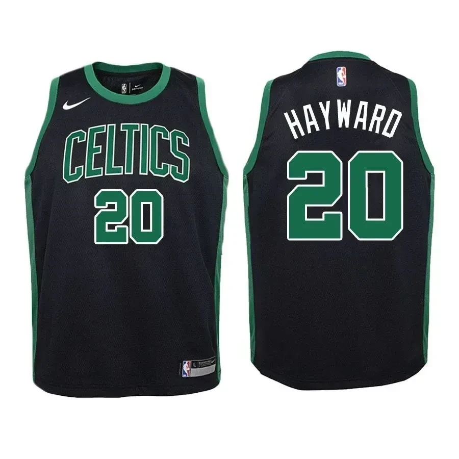 Celtics Gordon Hayward 20 Statet Edition Black NBA Jersey Youth