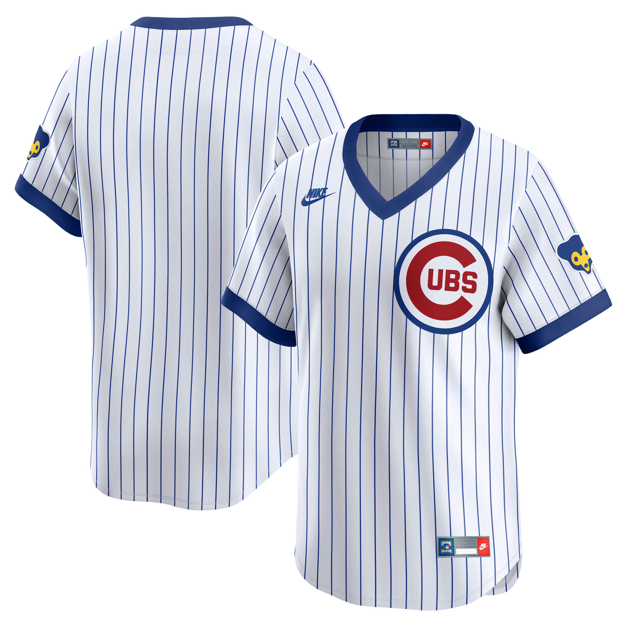 Chicago Cubs White Throwback Cooperstown Collection Limited MLB Jersey Men's