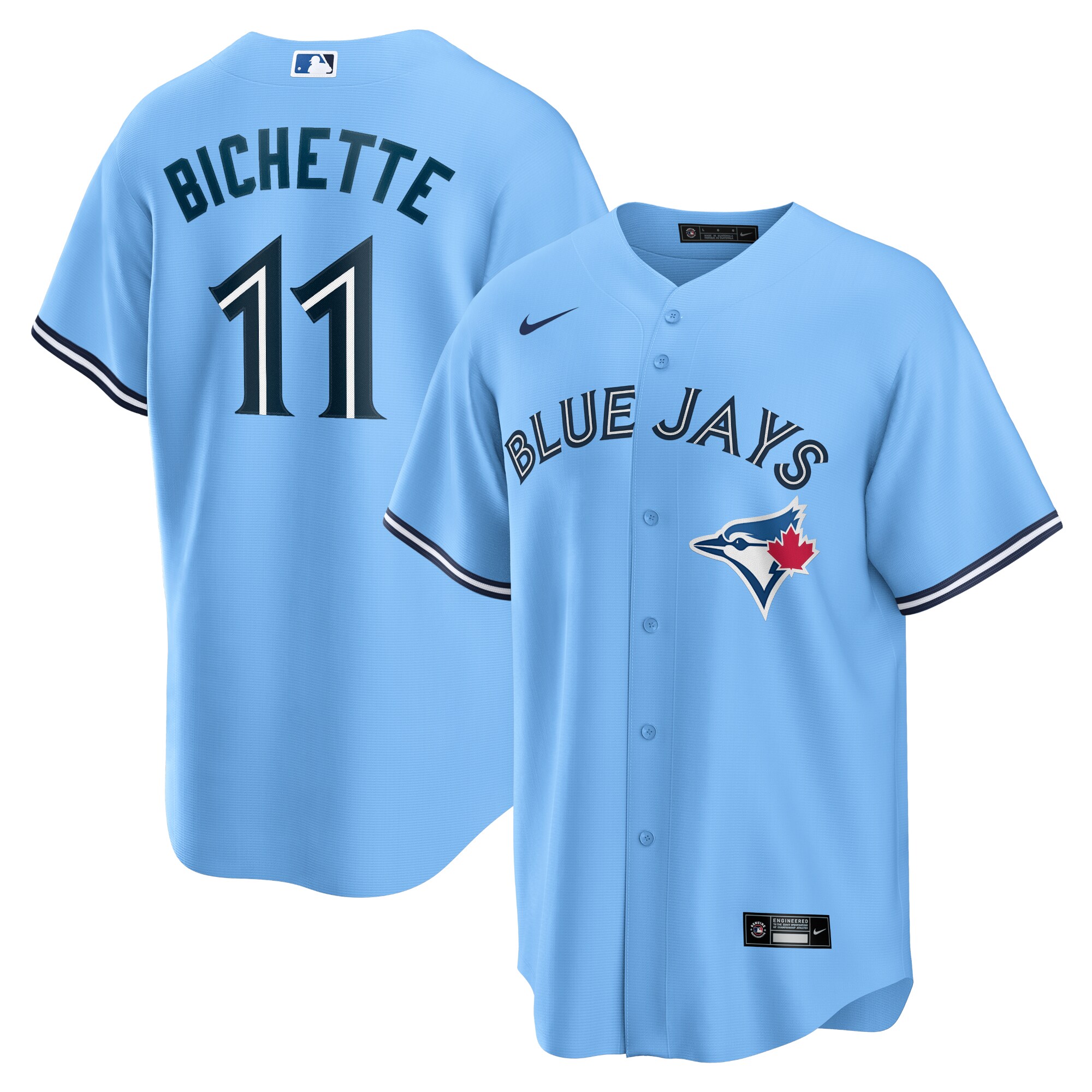 Toronto Blue Jays Bo Bichette Powder Blue Alternate Player Name MLB Jersey Men's