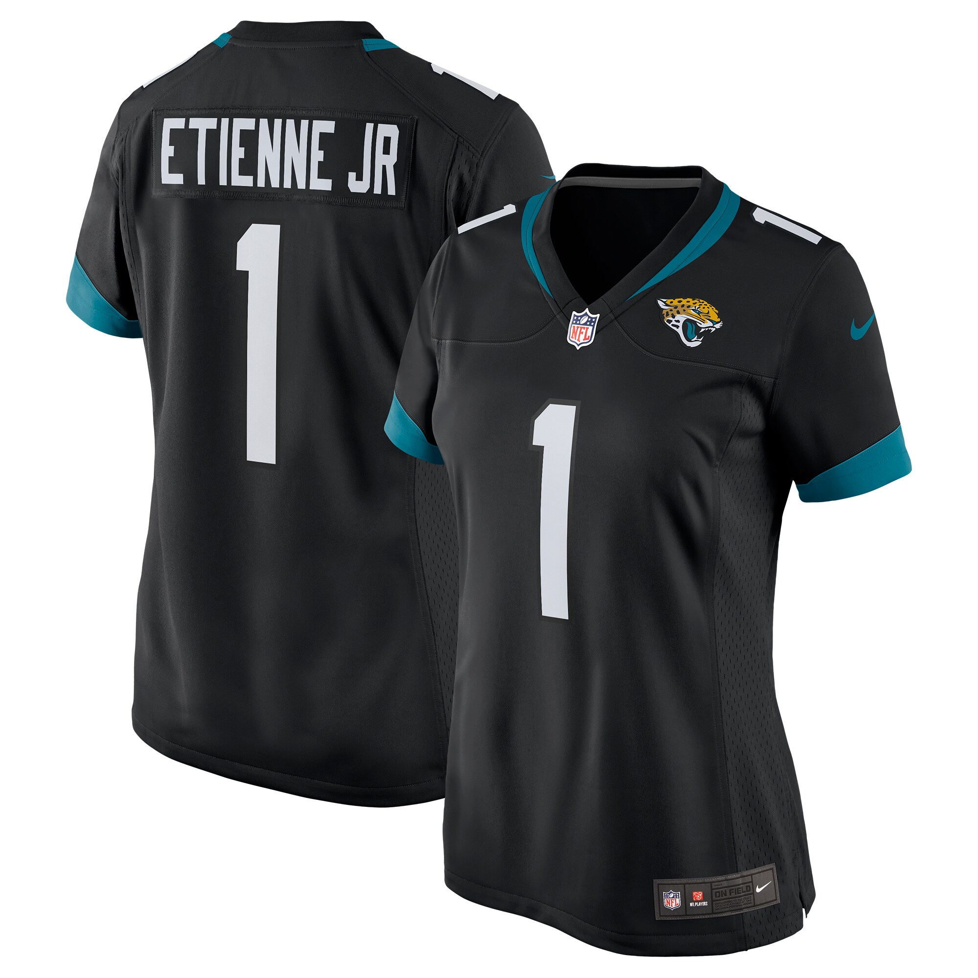 Jacksonville Jaguars Travis Etienne Black Game NFL Jersey Women's