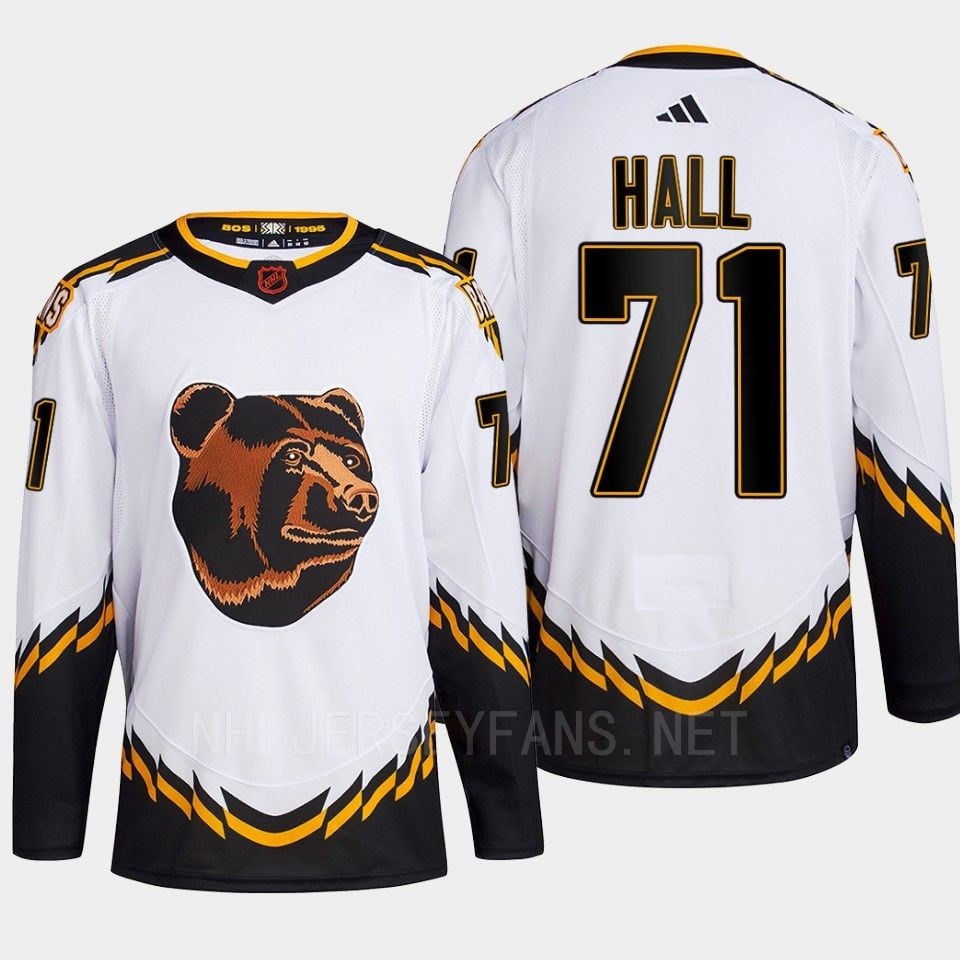 Boston Bruins 2022 Reverse Retro 2.0 Taylor Hall 71 White Primegreen NHL Jersey Men's