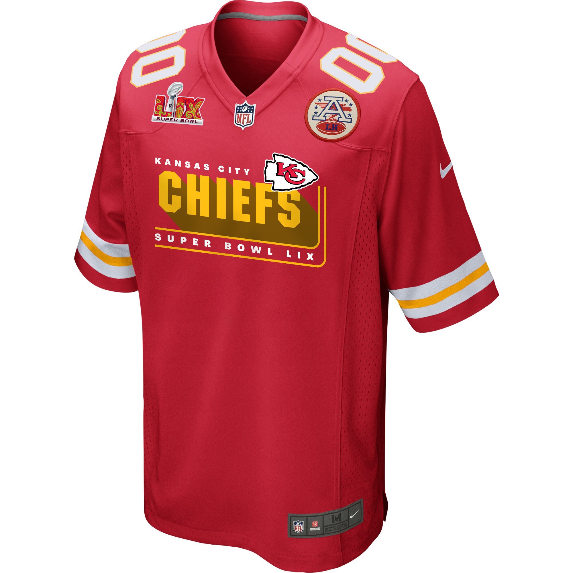 Kansas City Chiefs Super Bowl LIX Champions Big Chiefs Game Custom Red NFL Jersey Men's