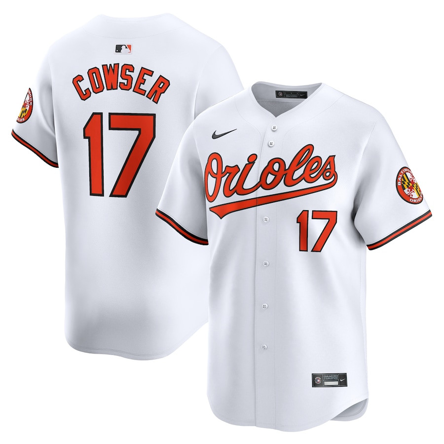 Colton Cowser 17 Baltimore Orioles Home Limited White MLB Jersey Men's