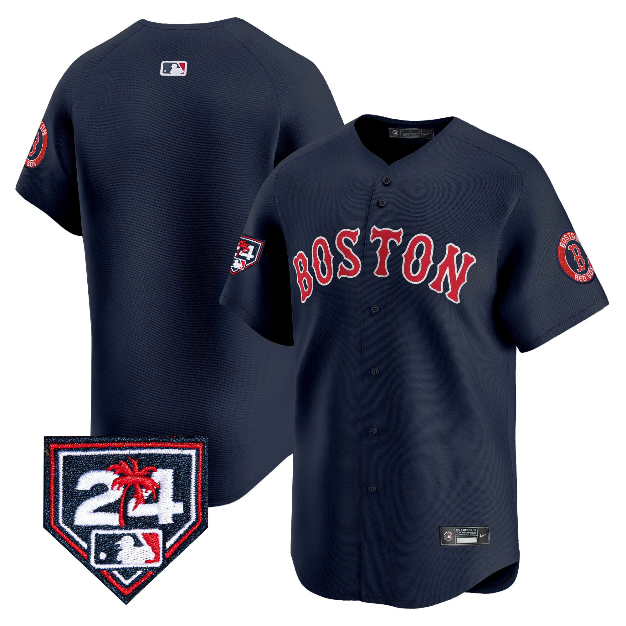 Boston Red Sox 2024 Spring Training Navy MLB Jersey Men's