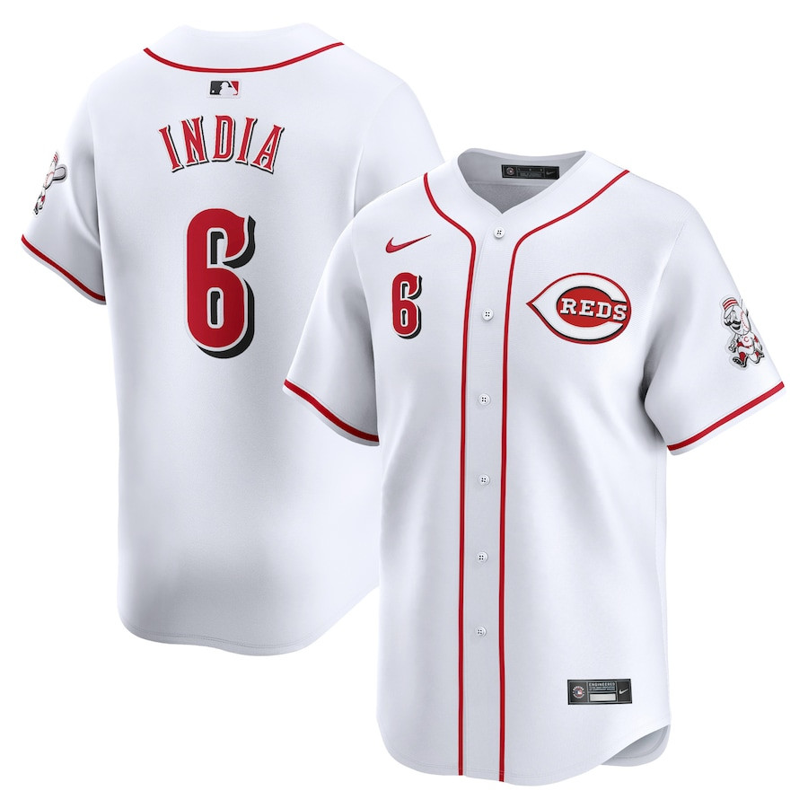 Jonathan India 6 Cincinnati Reds Home Limited Player White MLB Jersey Men's
