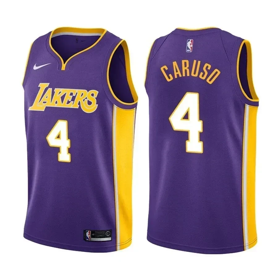 Los Angeles Lakers Alex Caruso 4 Statet Purple NBA Jersey Men's