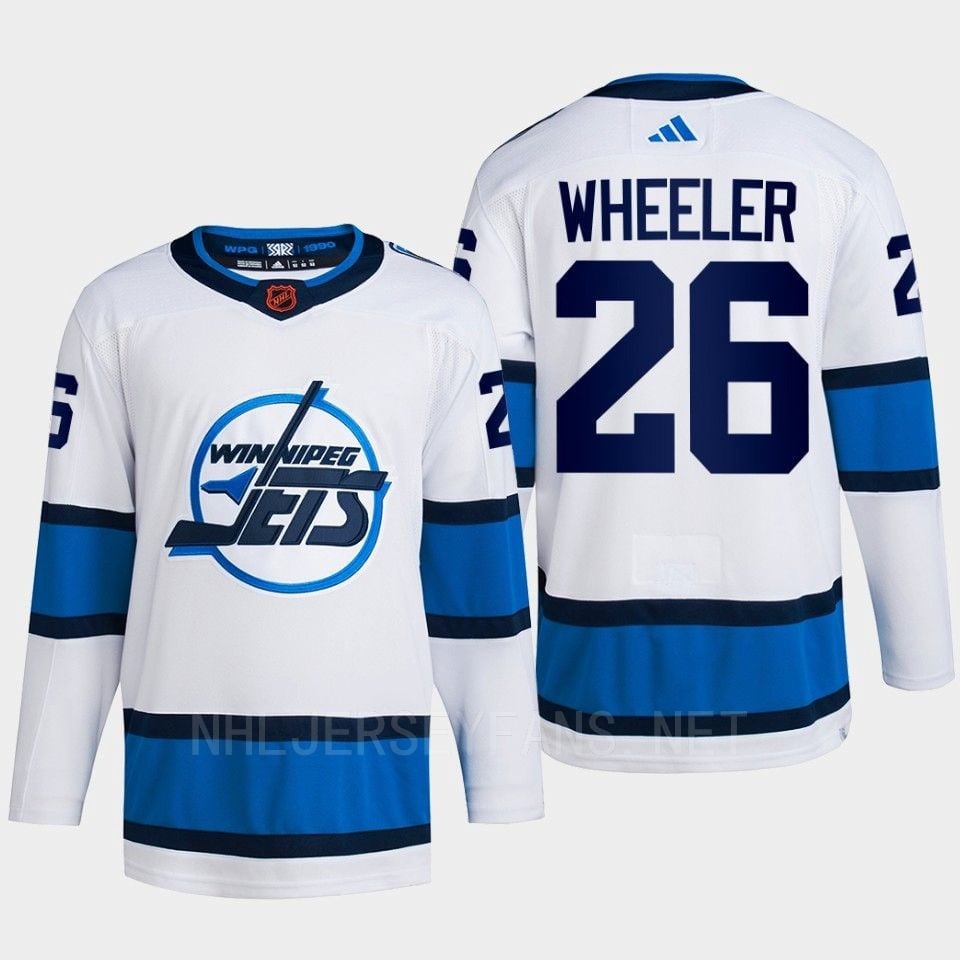 Blake Wheeler 26 Reverse Retro 2.0 2022 Winnipeg Jets White Primegreen NHL Jersey Men's