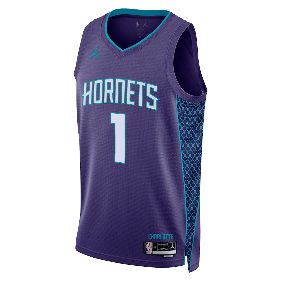 LaMelo Ball 1 Charlotte Hornets Unisex Swingman Statement Edition Purple NBA Jersey Unisex