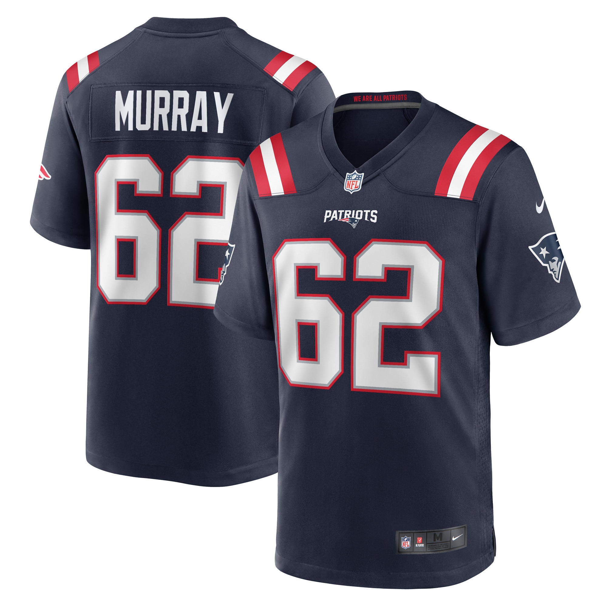 New England Patriots Bill Murray Navy Game Player NFL Jersey Men's