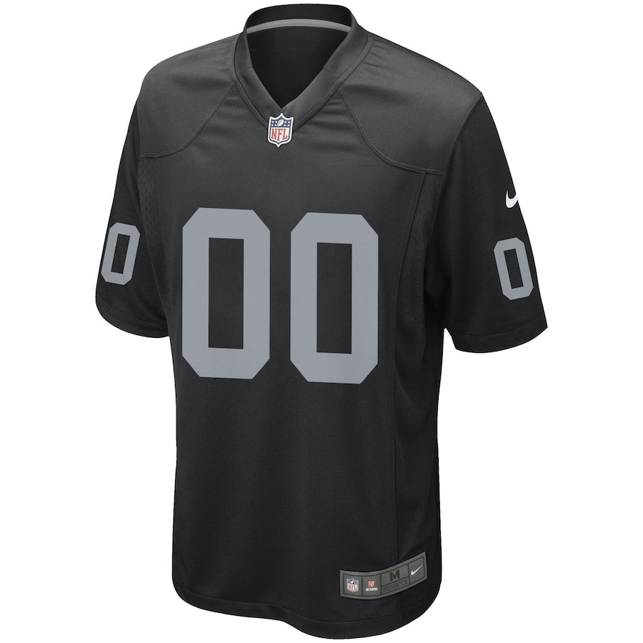 Las Vegas Raiders Custom Game Black NFL Jersey Men's