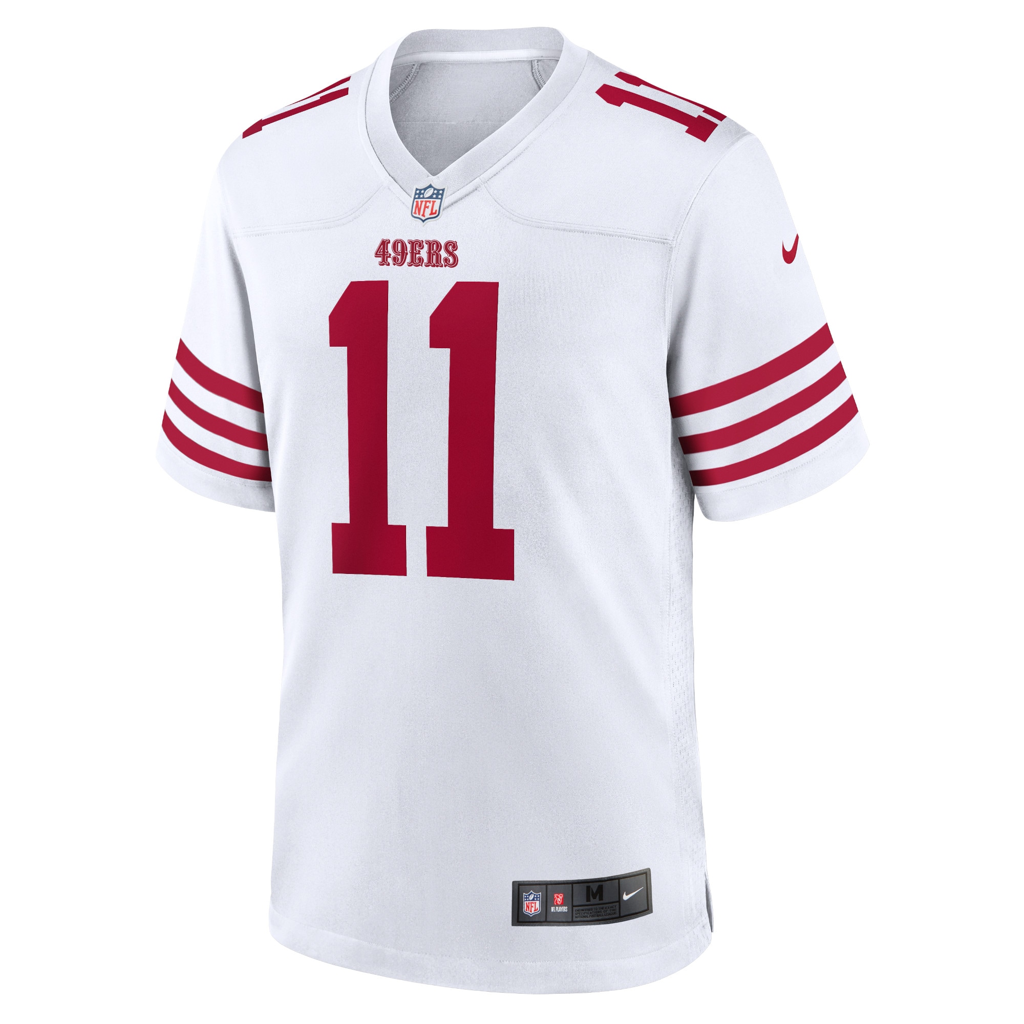 San Francisco 49ers Brandon Aiyuk White Player Game NFL Jersey Men's