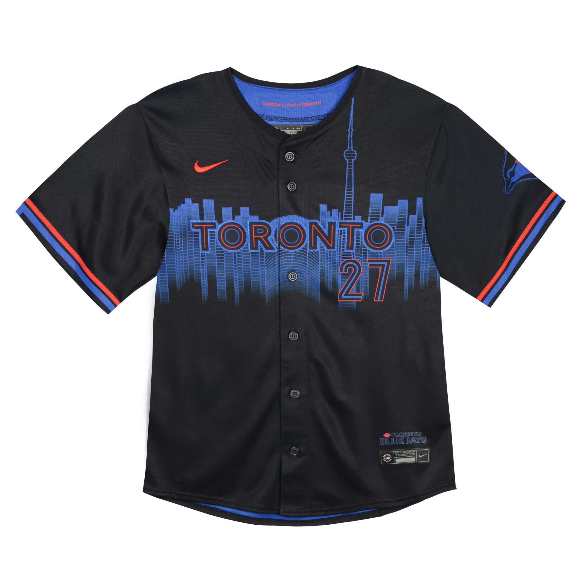 Infant Toronto Blue Jays Vladimir Guerrero Jr. Navy 2024 City Connect Limited Player MLB Jersey Men's