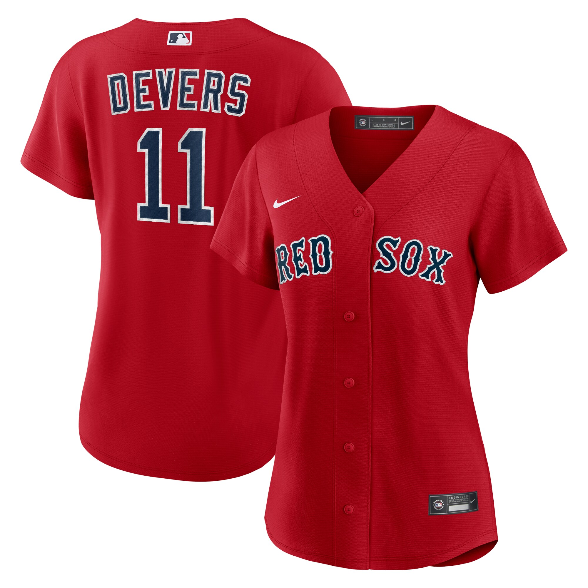 Boston Red Sox Rafael Devers Red Alternate Player MLB Jersey Women's
