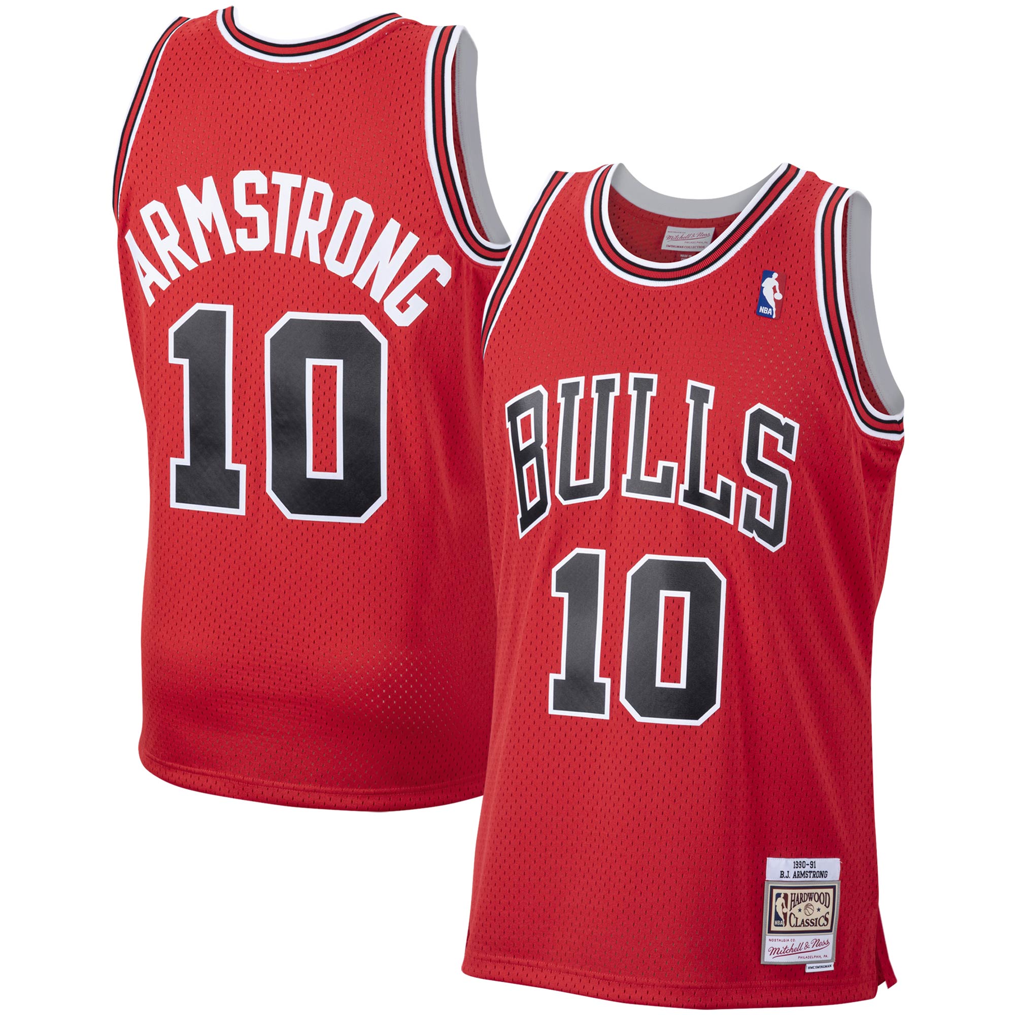 Mitchell Ness B.J. Armstrong Scarlet Chicago Bulls 1990-91 Hardwood Classics Swingman NBA Jersey Men's