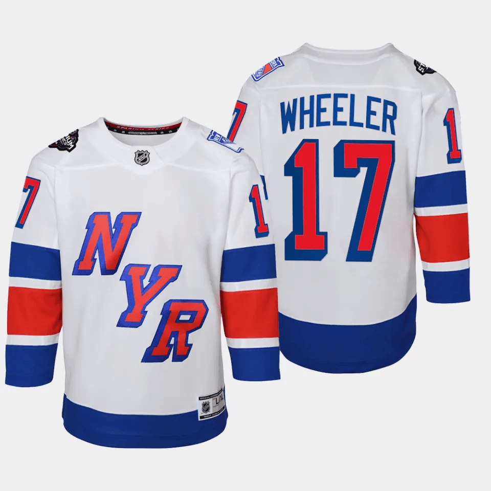 Blake Wheeler 17 New York Rangers 2024 Stadium Series White NHL Jersey Youth
