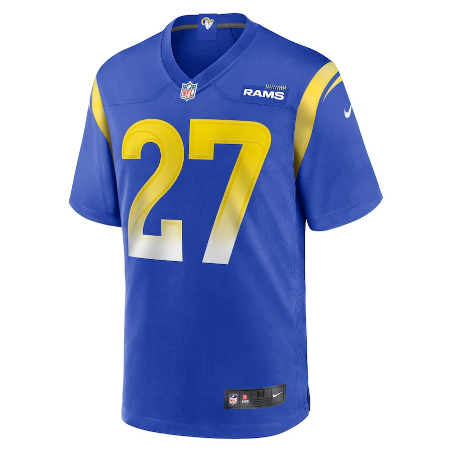 Tre'Davious White 27 Los Angeles Rams Team Game Royal NFL Jersey Men's