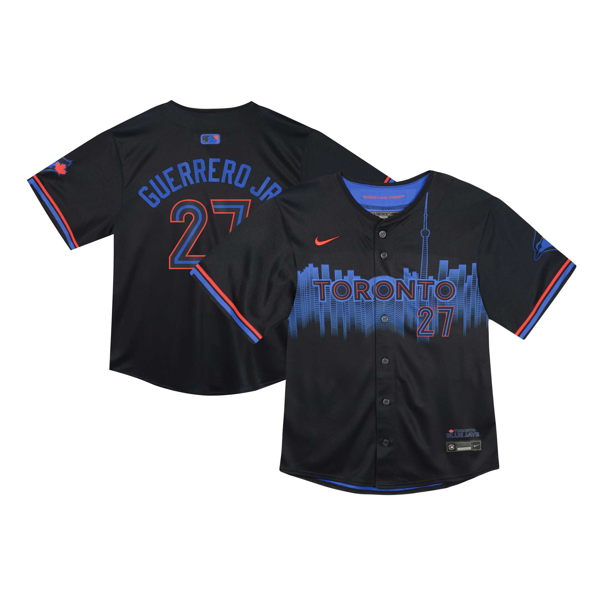 Infant Toronto Blue Jays Vladimir Guerrero Jr. Navy 2024 City Connect Limited Player MLB Jersey Men's