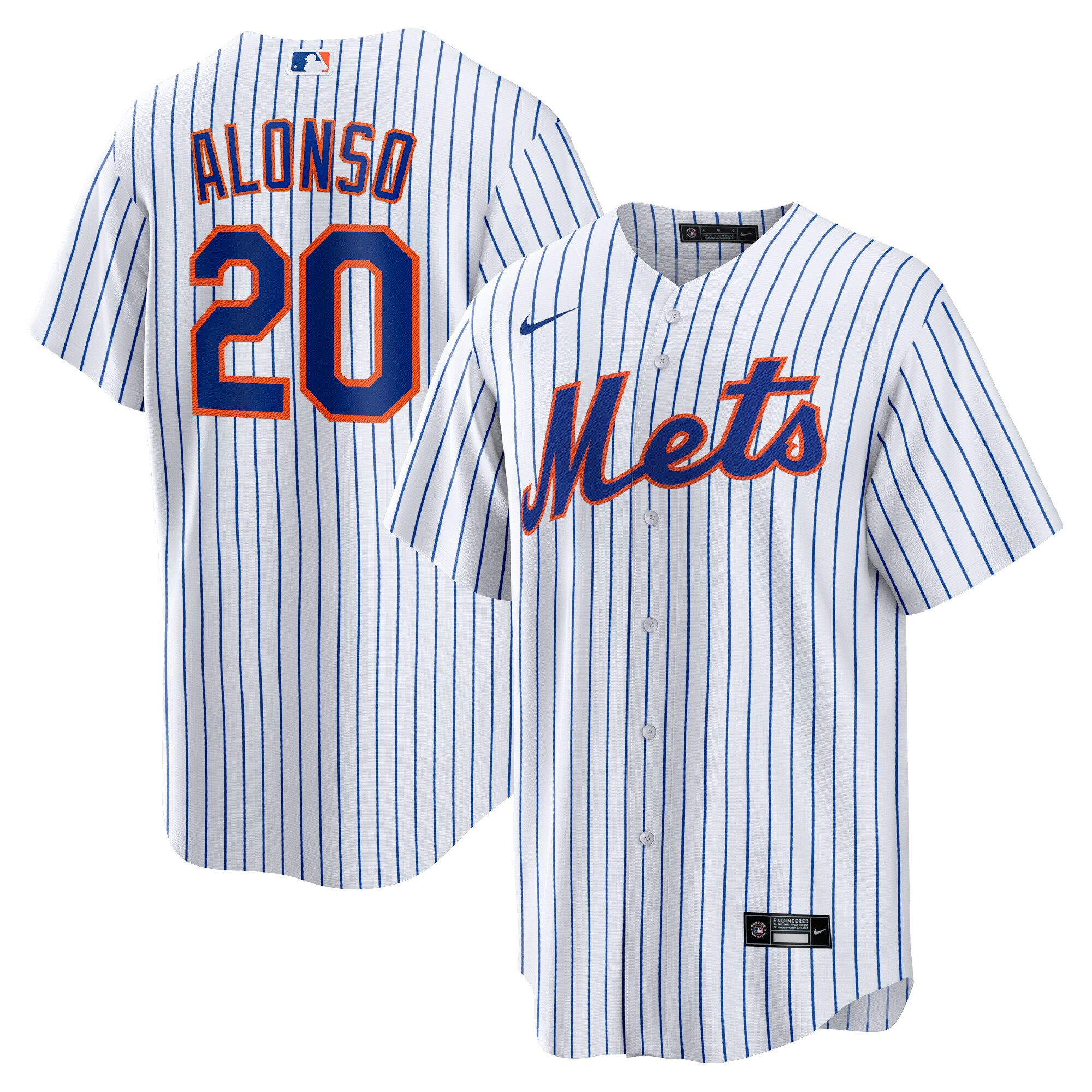 New York Mets Pete Alonso White Home Player Name MLB Jersey Men's