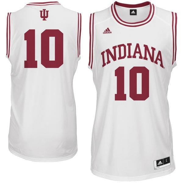 Indiana Hoosiers 10 Cream NCAA Jersey Men's
