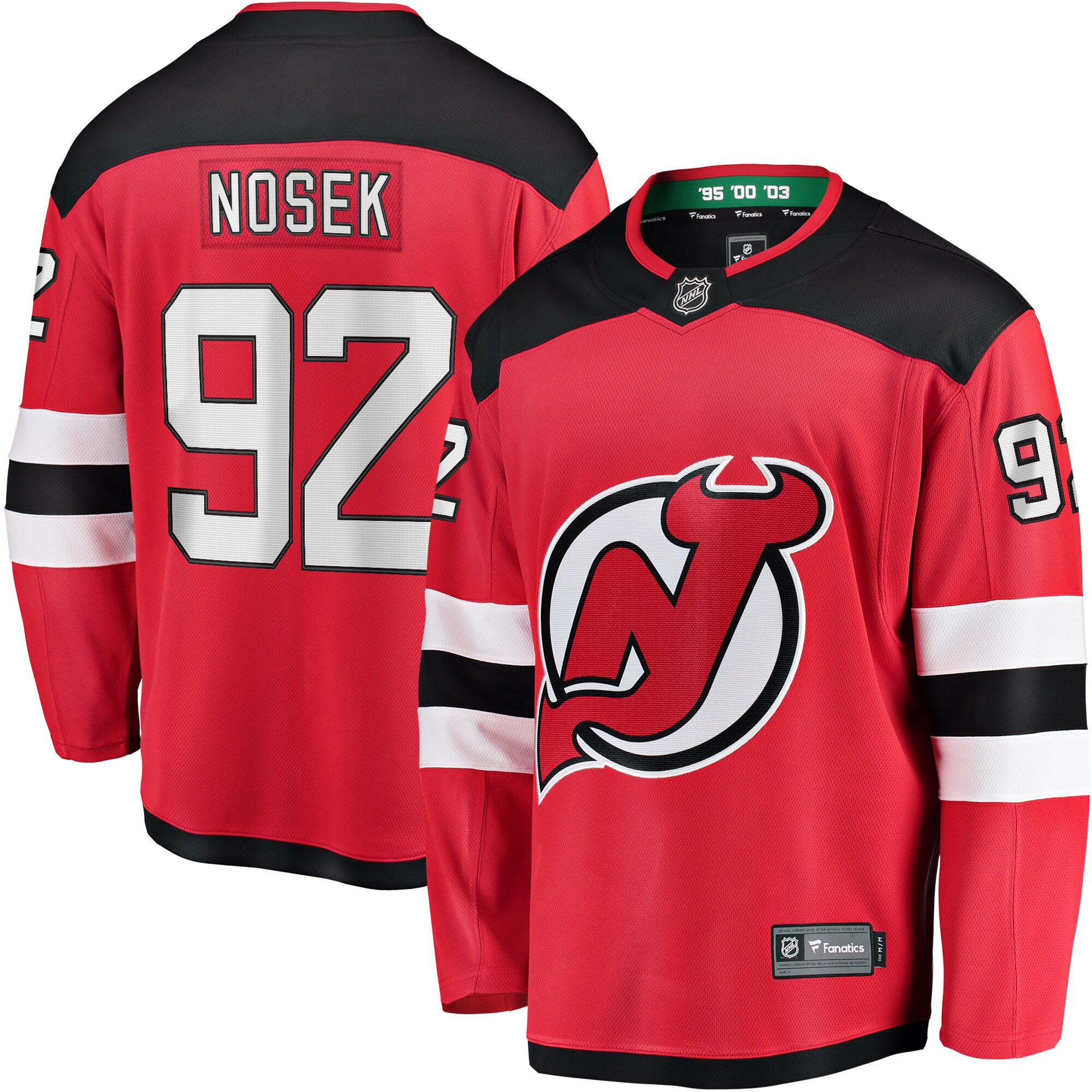 New Jersey Devils Tomas Nosek Red Home Breakaway NHL Jersey Men's