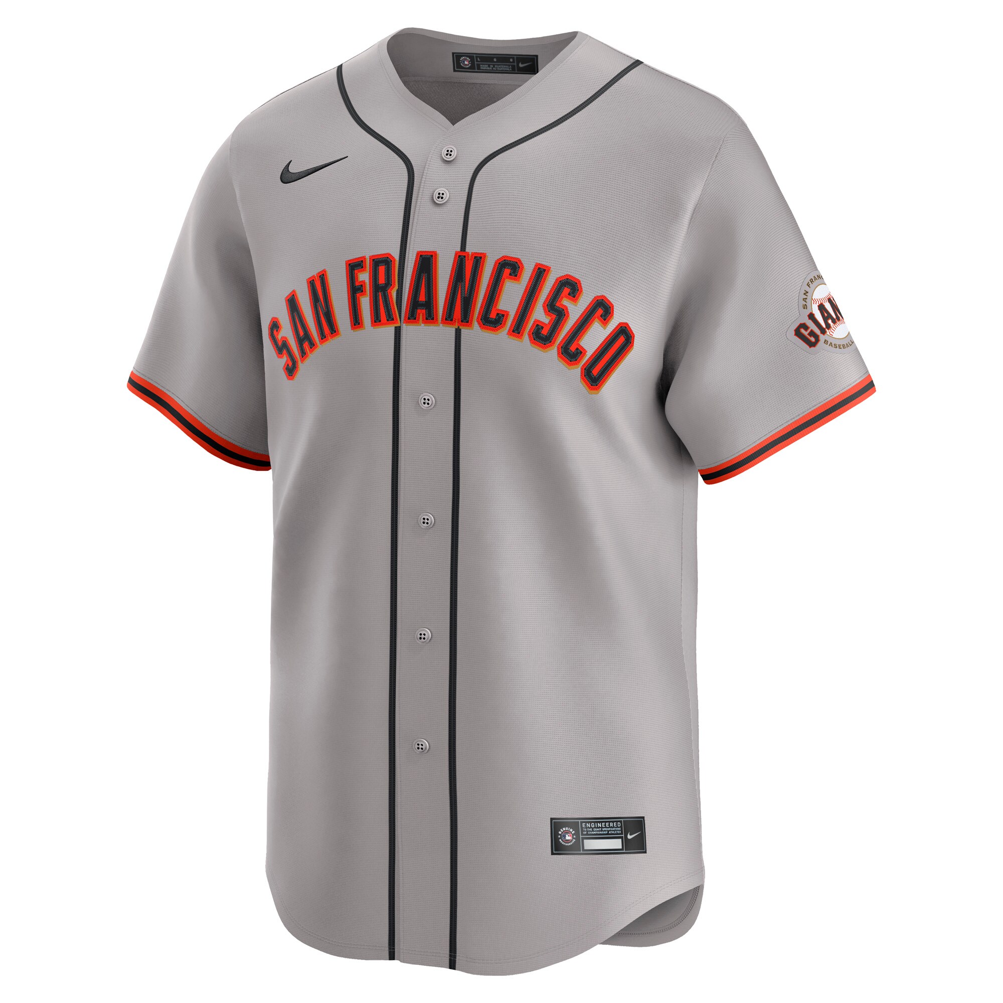San Francisco Giants Gray Away Limited Custom MLB Jersey Men's