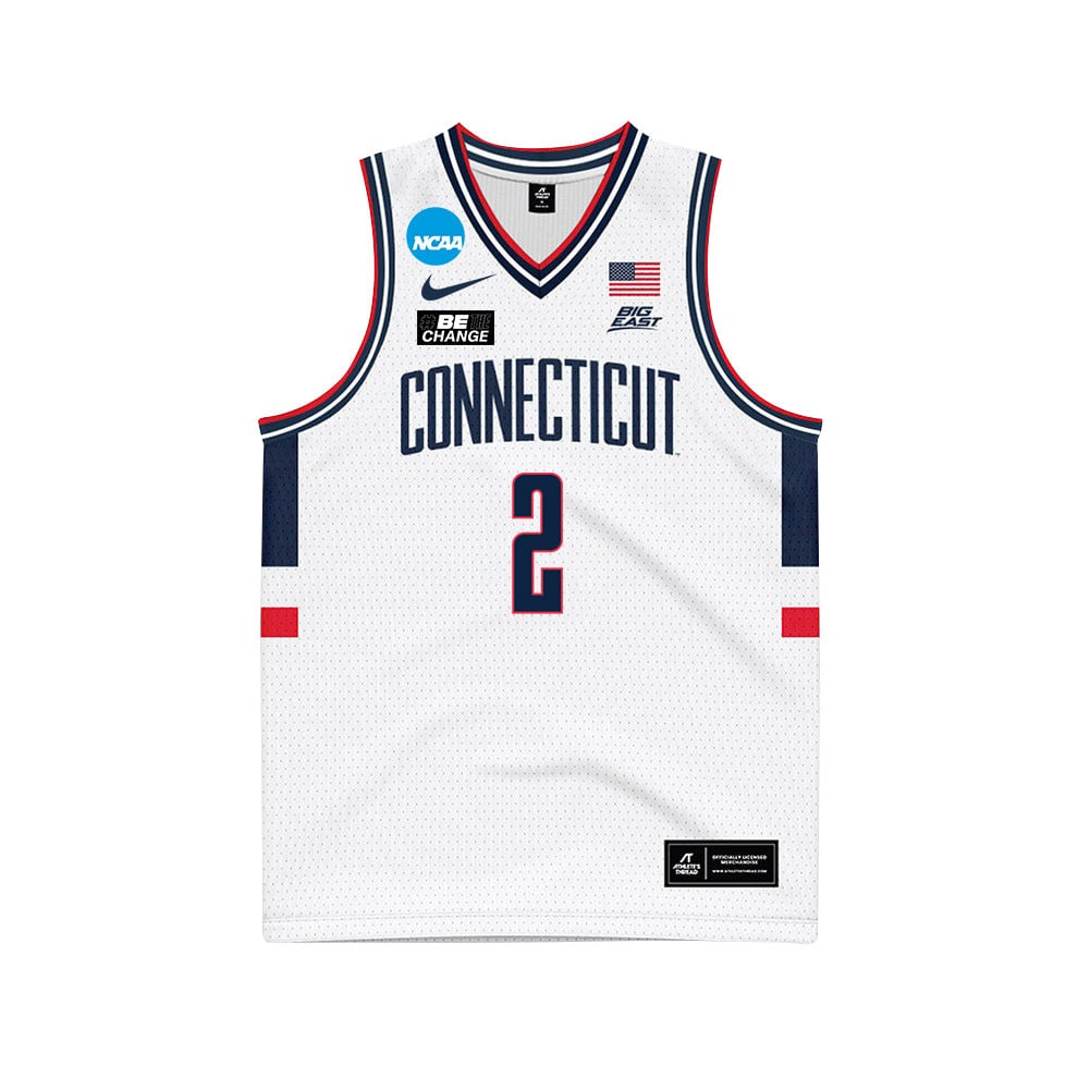 Tristen Newton 2 UConn Huskies 2024 White Unisex NCAA Jersey Unisex