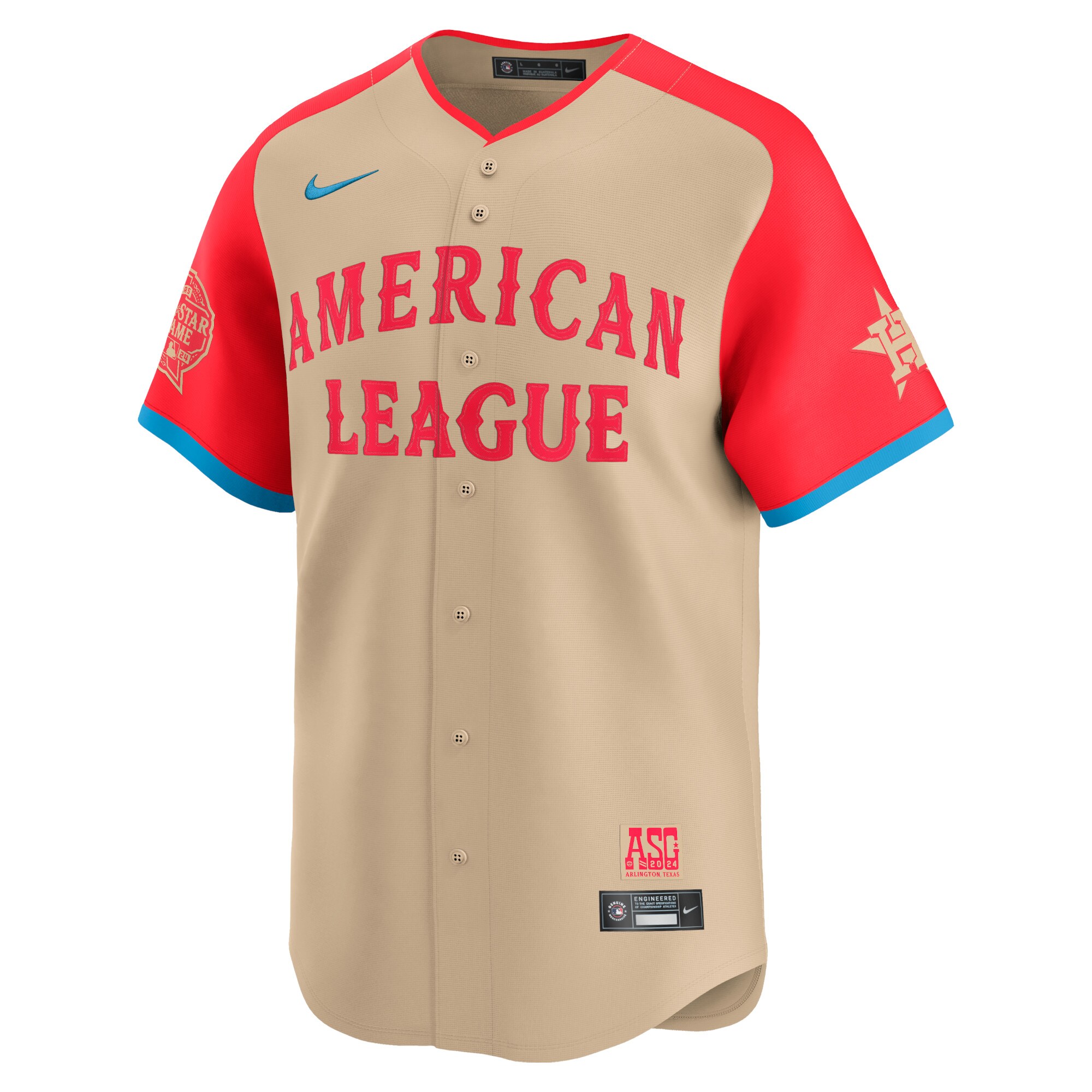 American League Jose Altuve Cream 2024 All Star Game Limited Player MLB Jersey Men's