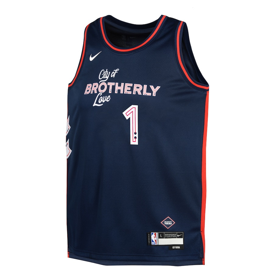James Harden 1 Philadelphia 76ers 2023/24 City Edition Swingma Navy NBA Jersey Youth