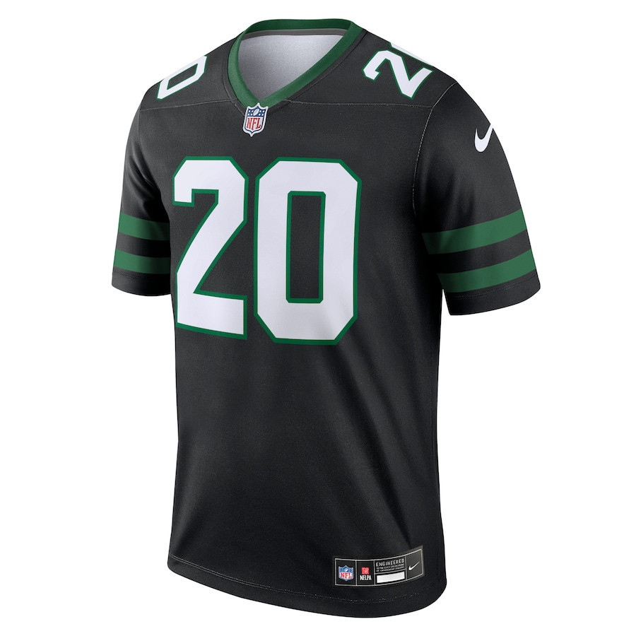 Breece Hall 20 New York Jets Alternate Legend Legacy Black NFL Jersey Men's