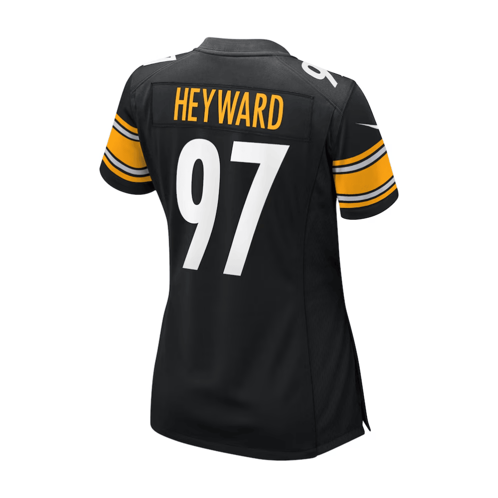 Cameron Heyward 97 Pittsburgh Steelers 2025 Pro Bowl Patch Game Black NFL Jersey Women's