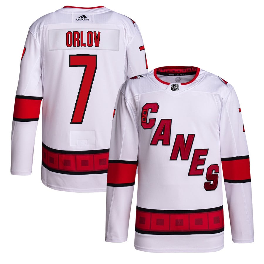 Dmitry Orlov 7 Carolina Hurricanes Away Primegreen White NHL Jersey Men's