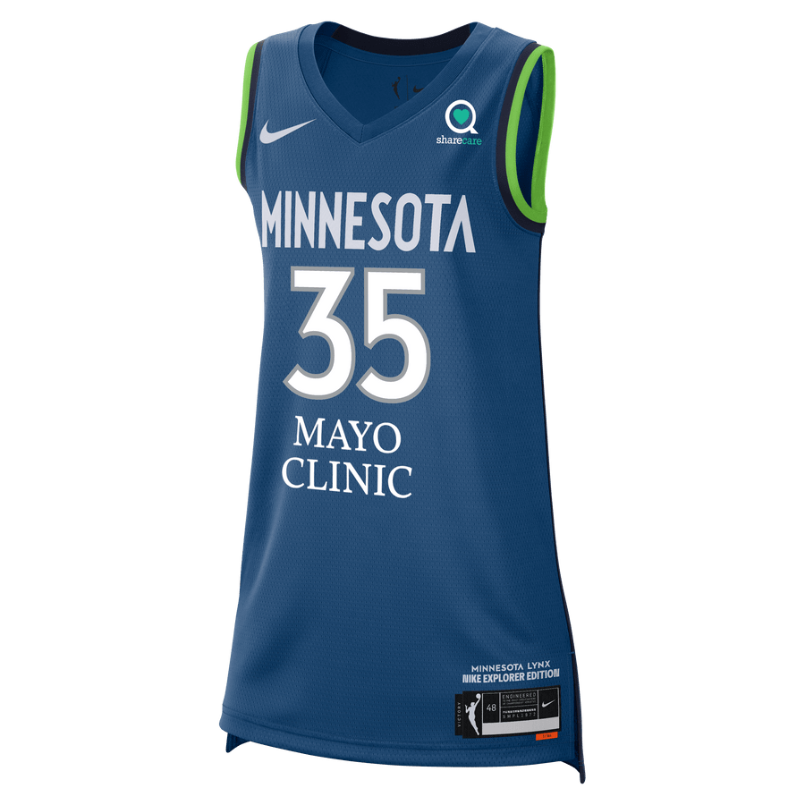 McCoughtry 35 Minnesota Timberwolves Lynx Explorer Blue NBA Jersey Men's