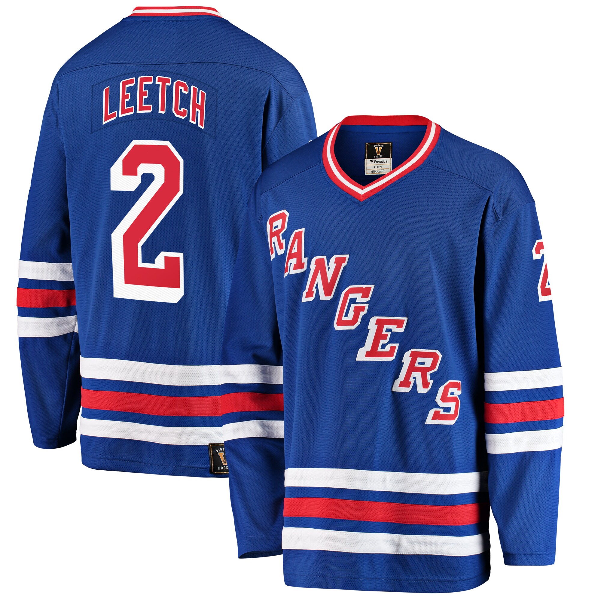New York Rangers Brian Leetch Blue Premier Breakaway Retired Player NHL Jersey Men's