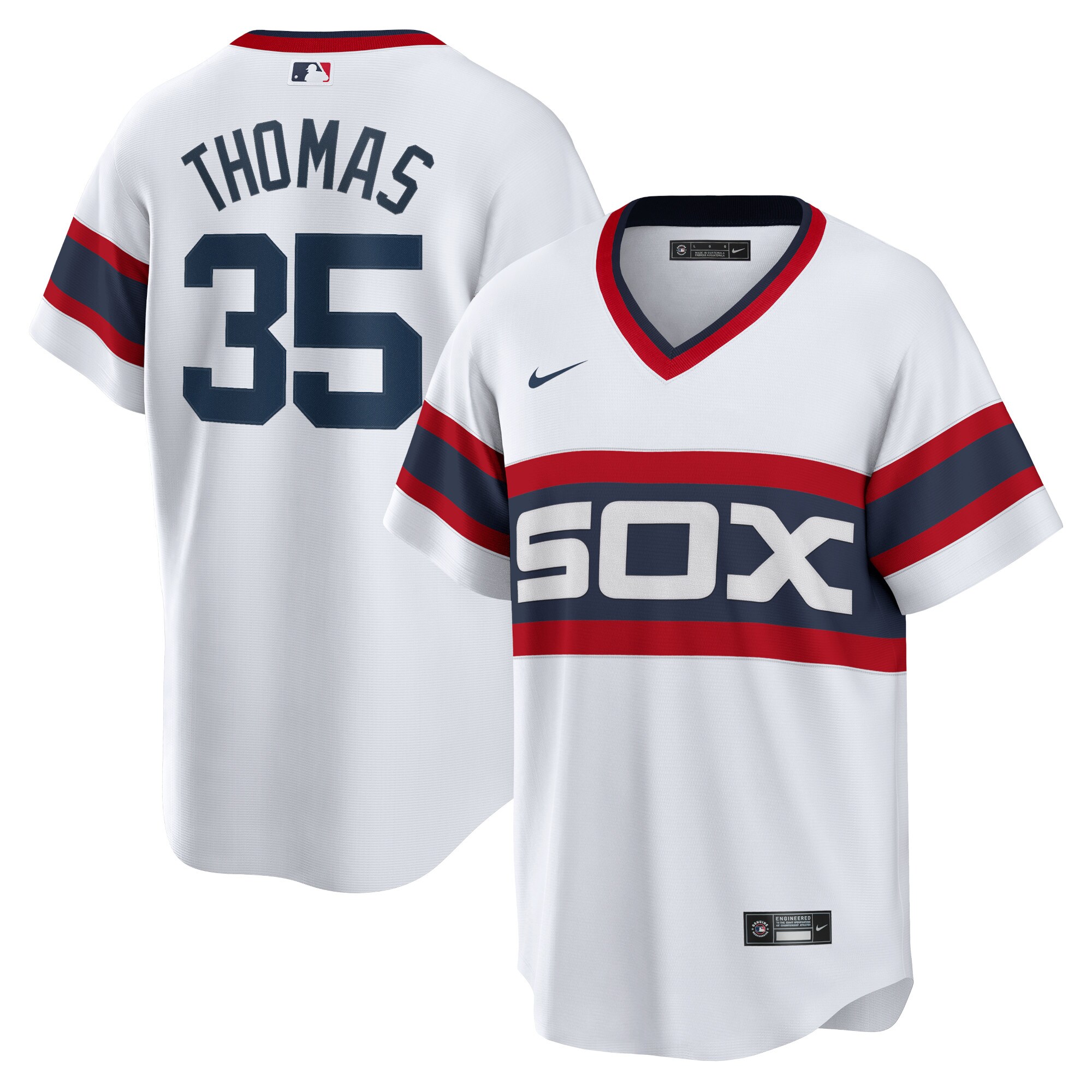 Chicago White Sox Frank Thomas White Home Cooperstown Collection Player MLB Jersey Men's