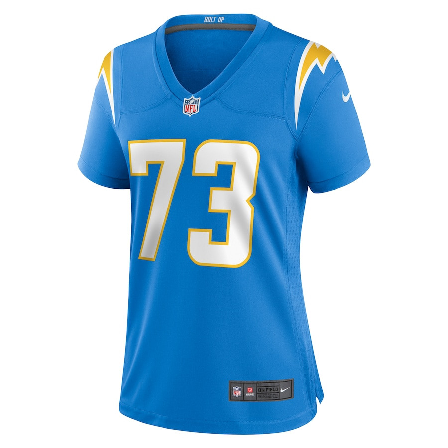 Foster Sarell 73 Los Angeles Chargers Game Powder Blue NFL Jersey Women's