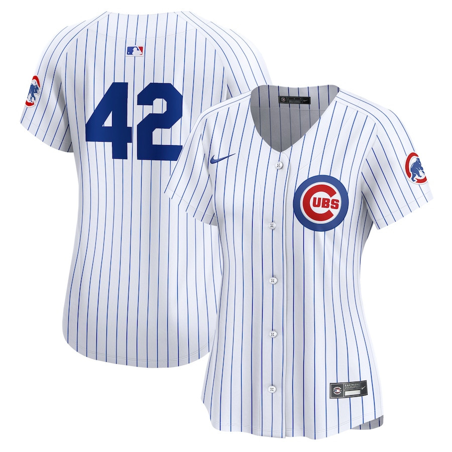 Chicago Cubs 2024 Jackie Robinson Day Home Limited White MLB Jersey Women's
