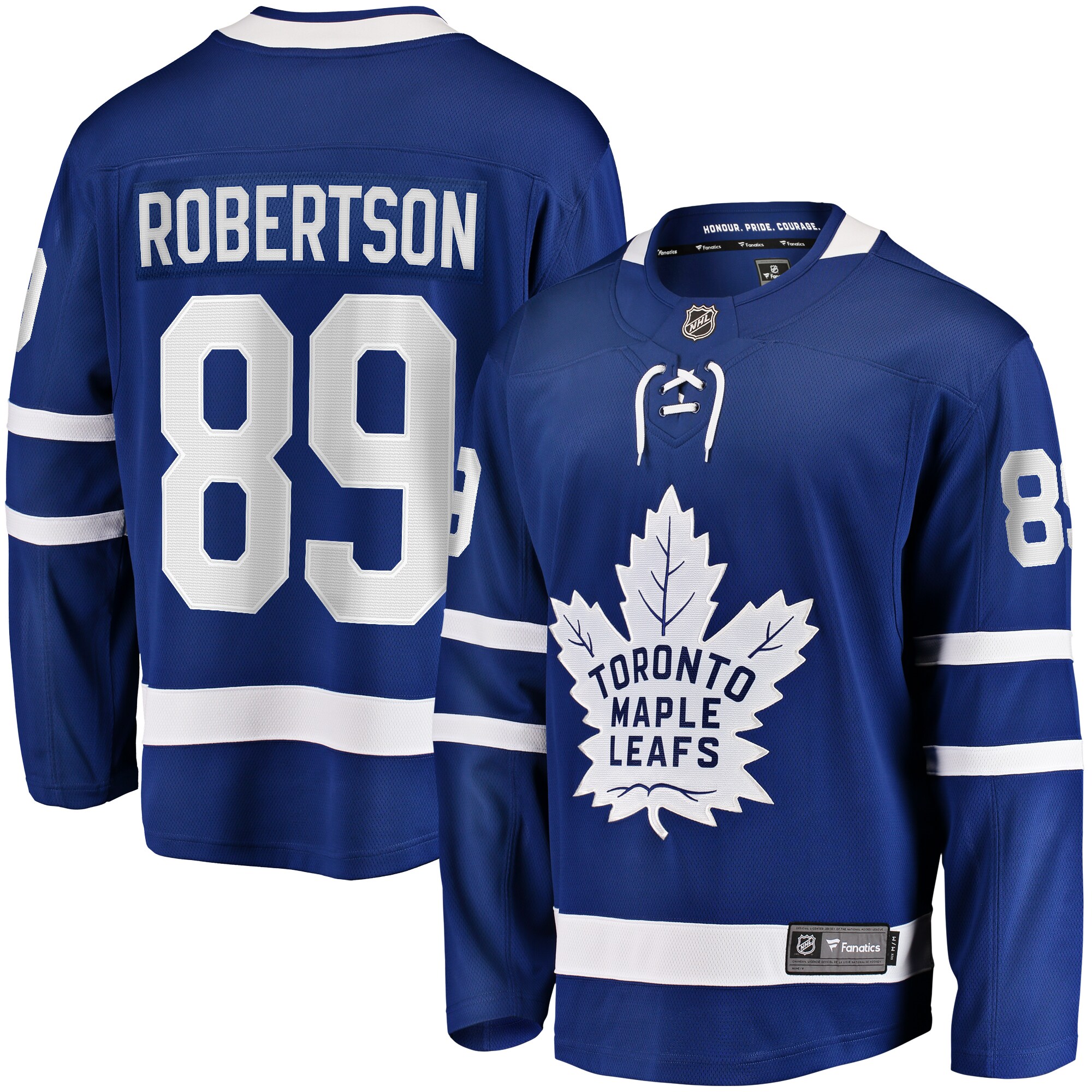 Toronto Maple Leafs Nicholas Robertson Blue Home Premier Breakaway Player NHL Jersey Men's