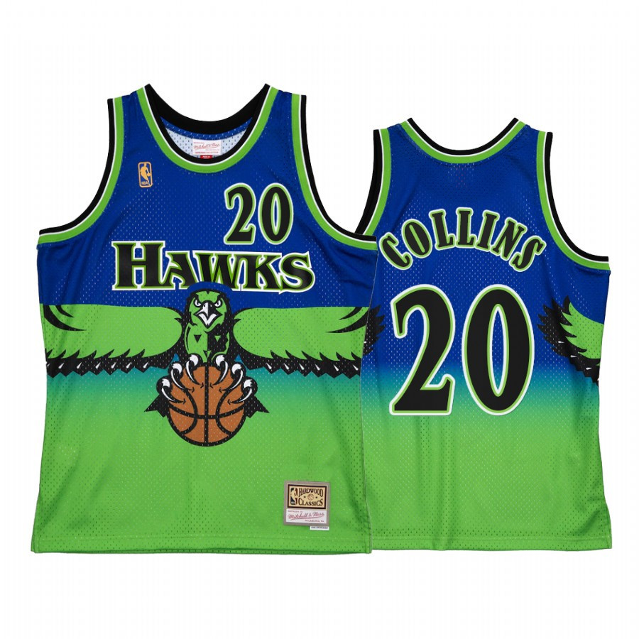 John Collins 20 Atlanta Hawks Reload 2.0 Blue NBA Jersey Men's