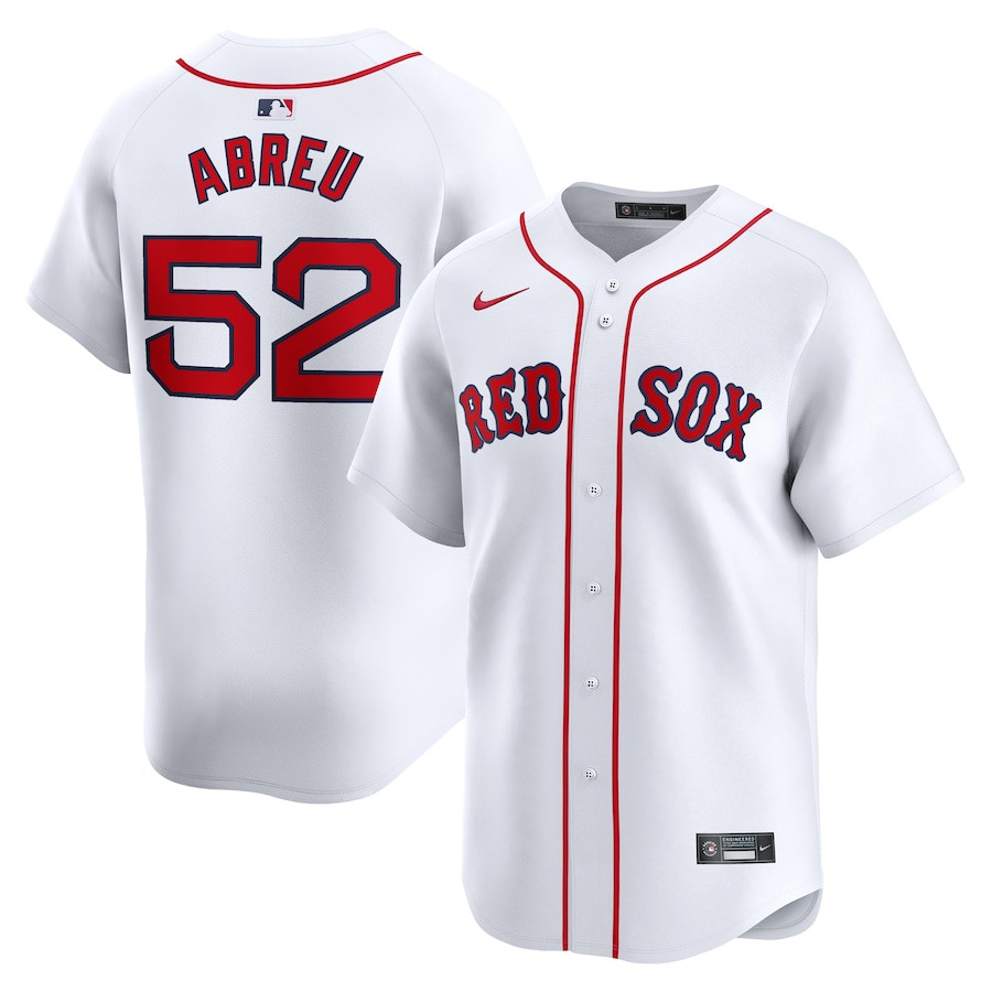 Wilyer Abreu 52 Boston Red Sox Home Limited White MLB Jersey Men's