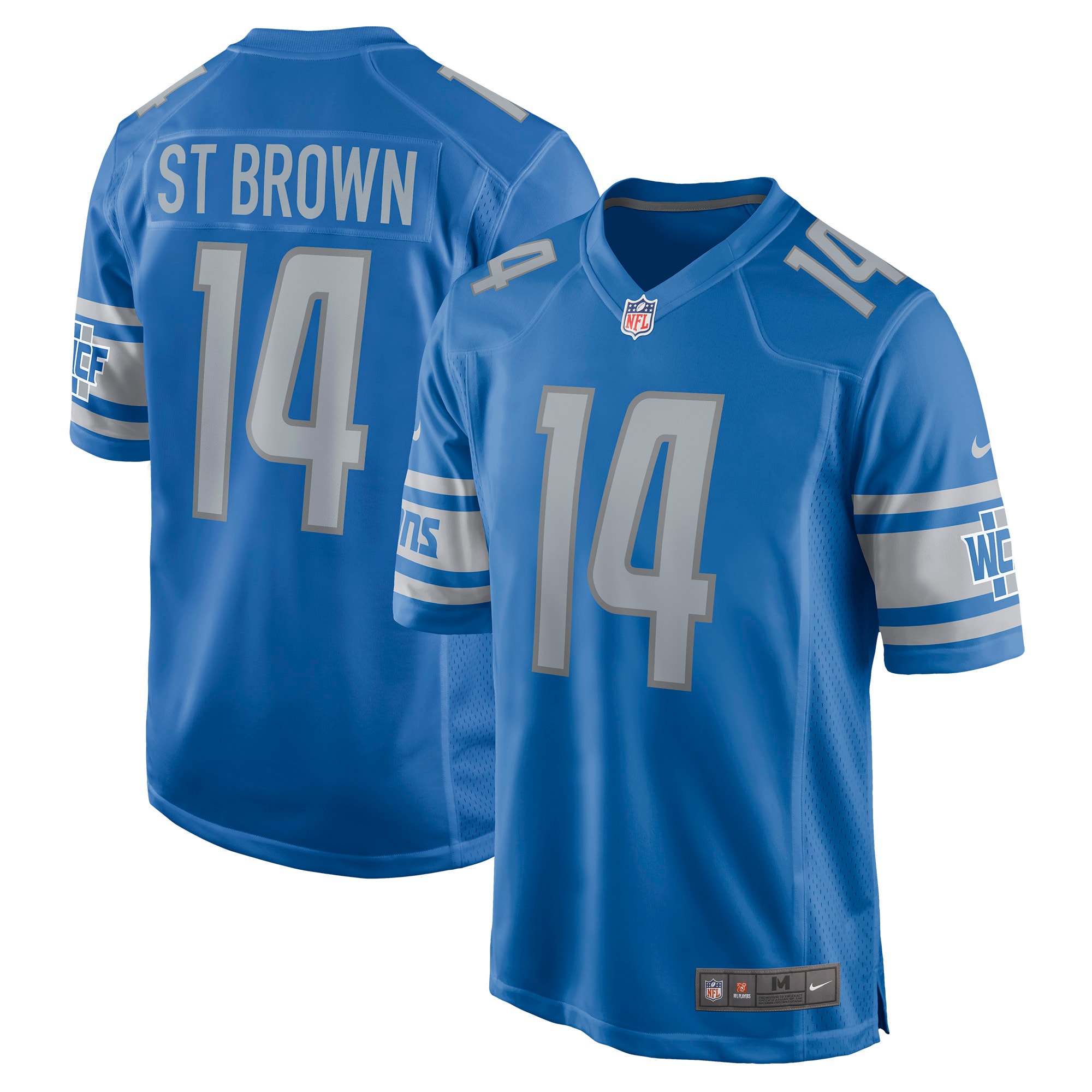 Detroit Lions Amon-Ra St. Brown Blue Game Player NFL Jersey Men's