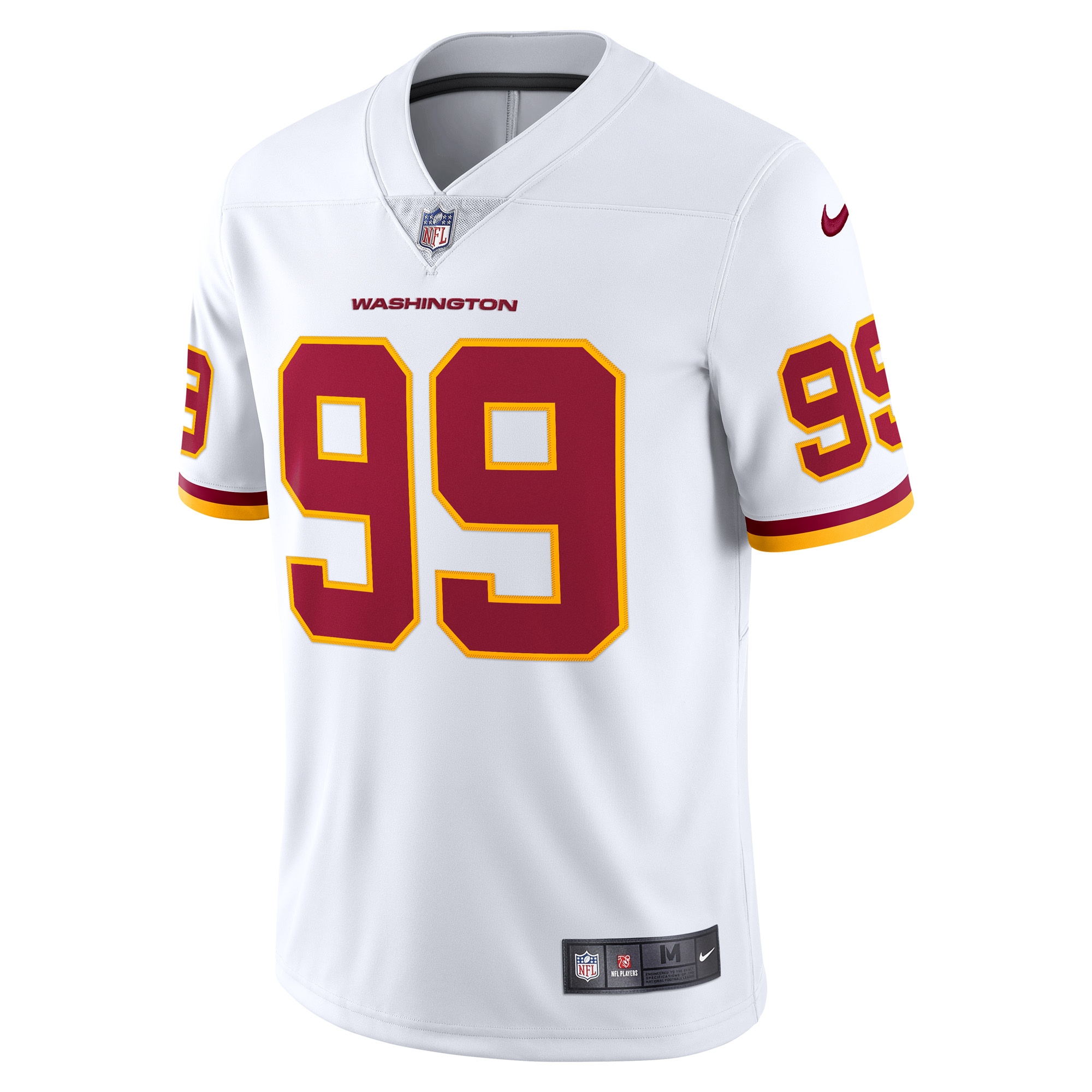 Washington Commanders Team Chase Young White Vapor Limited NFL Jersey Men's