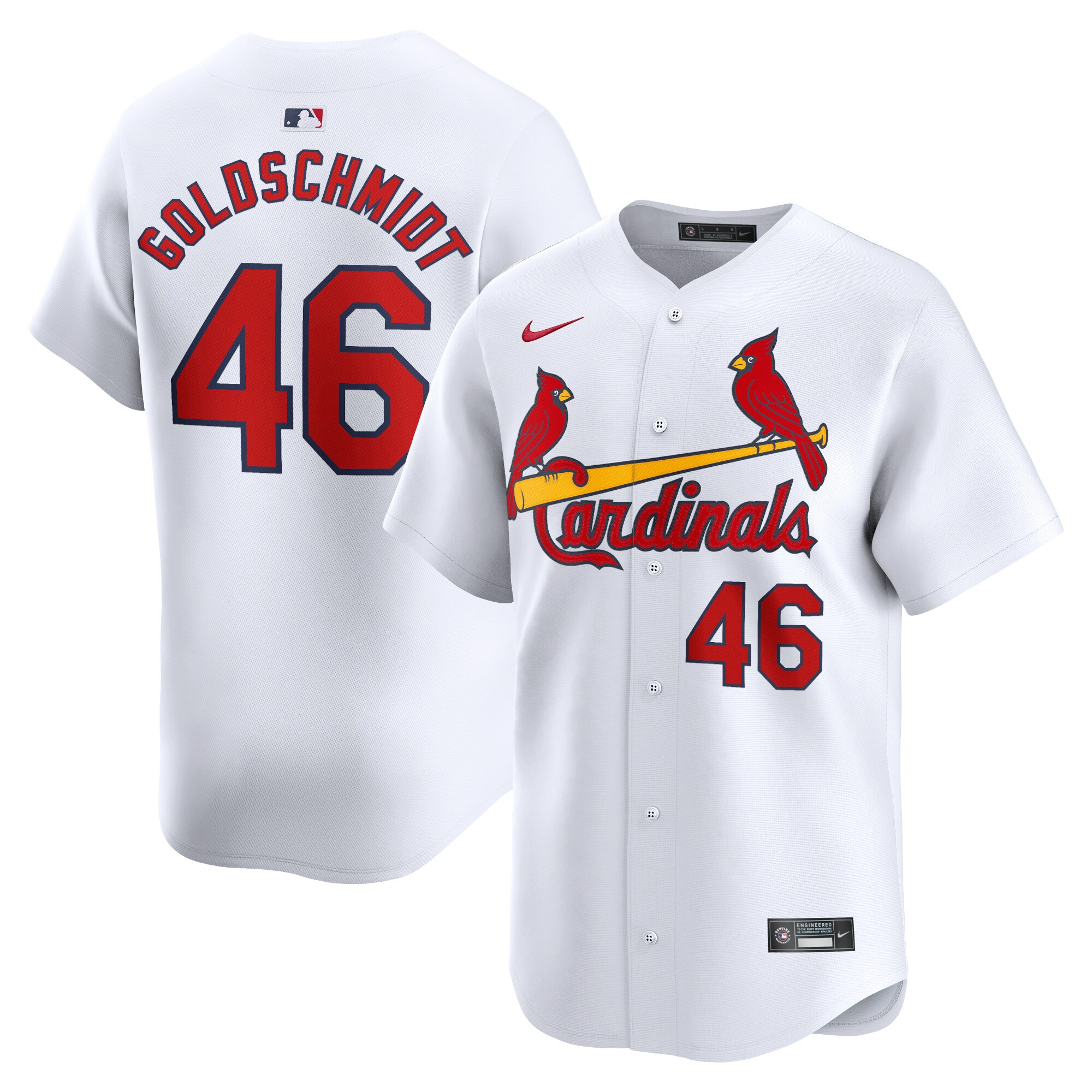 St. Louis Cardinals Paul Goldschmidt White Home Limited Player MLB Jersey Men's