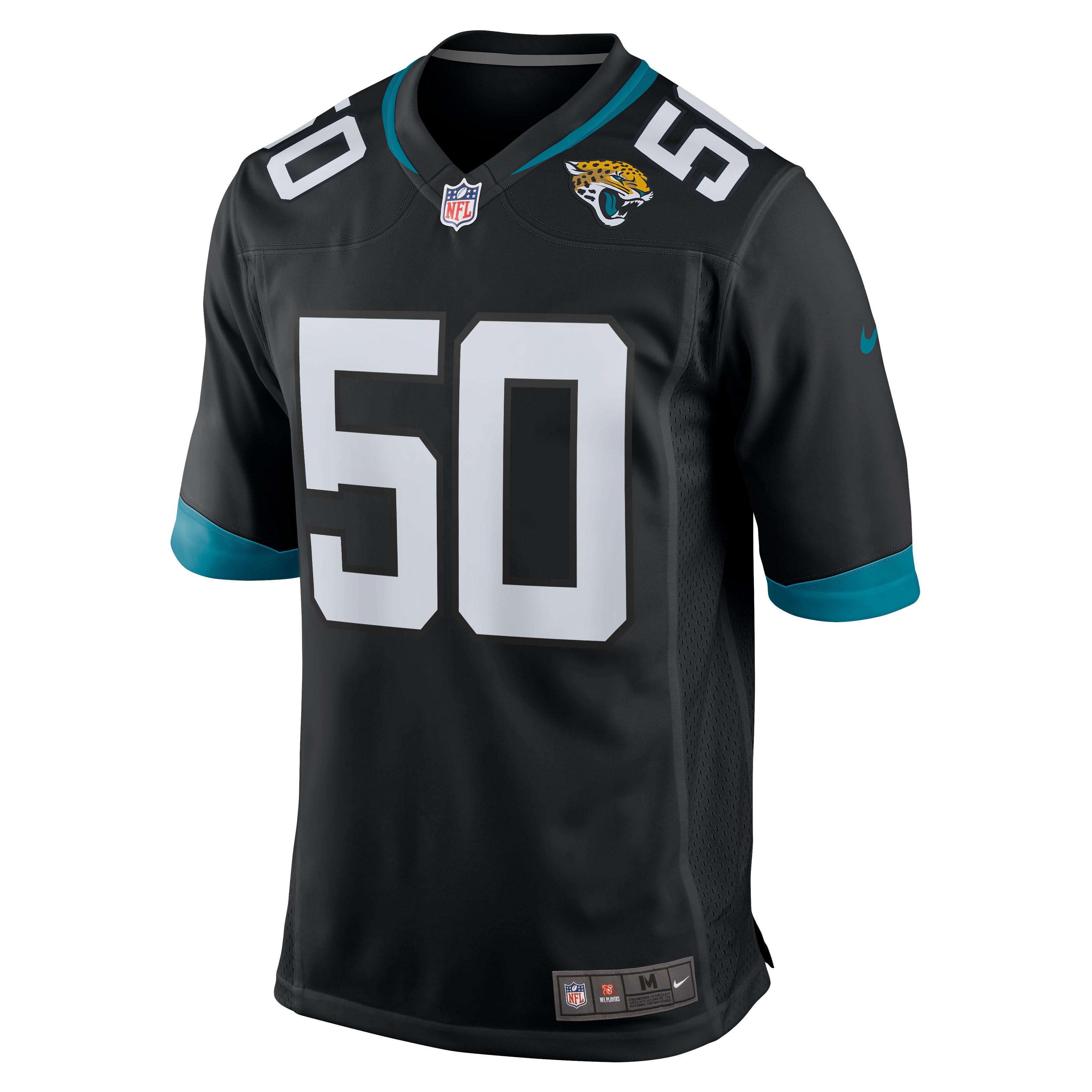 Jacksonville Jaguars Shaquille Quarterman Black Game NFL Jersey Men's