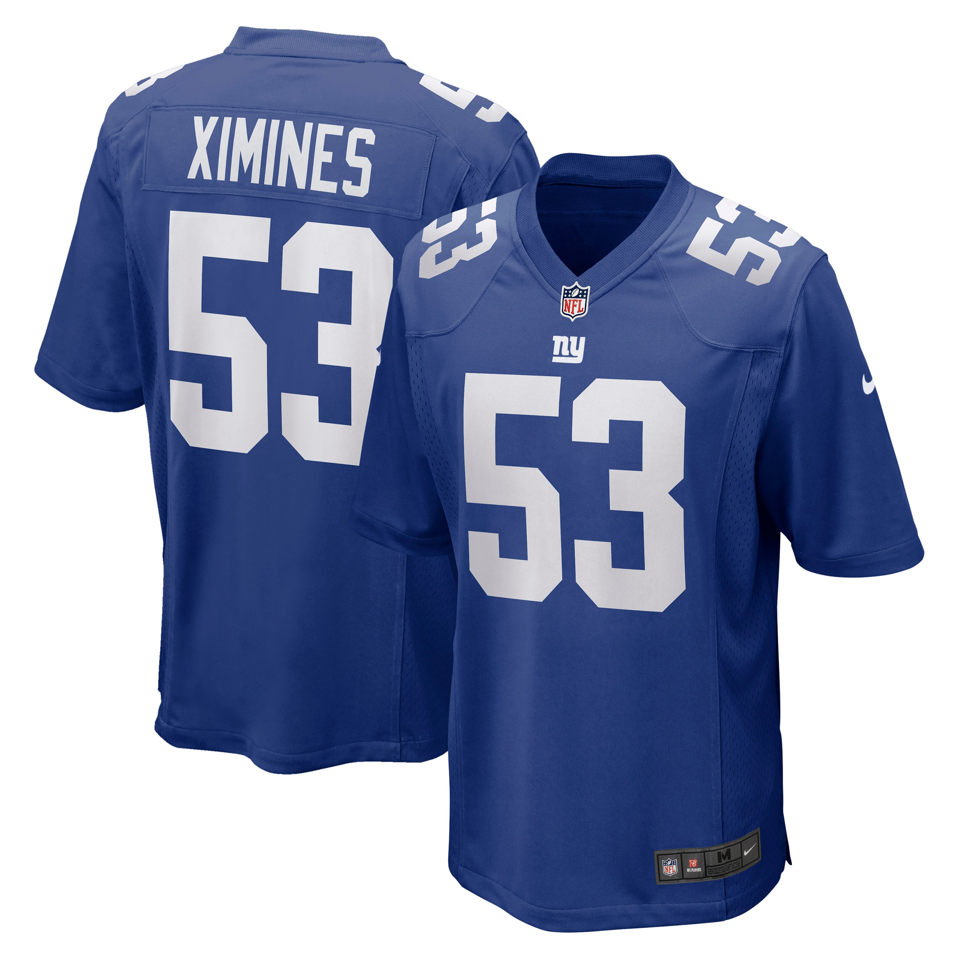 New York Giants Oshane Ximines Royal Game NFL Jersey Men's