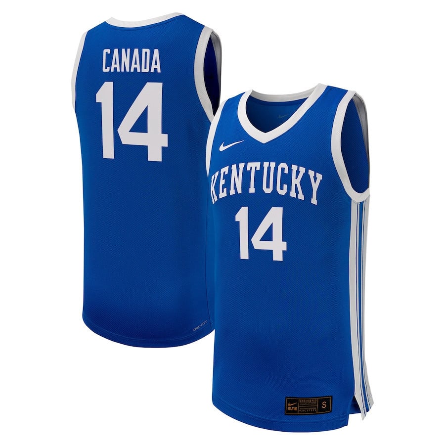 Brennan Canada 14 Kentucky Wildcats Royal NCAA Jersey Men's