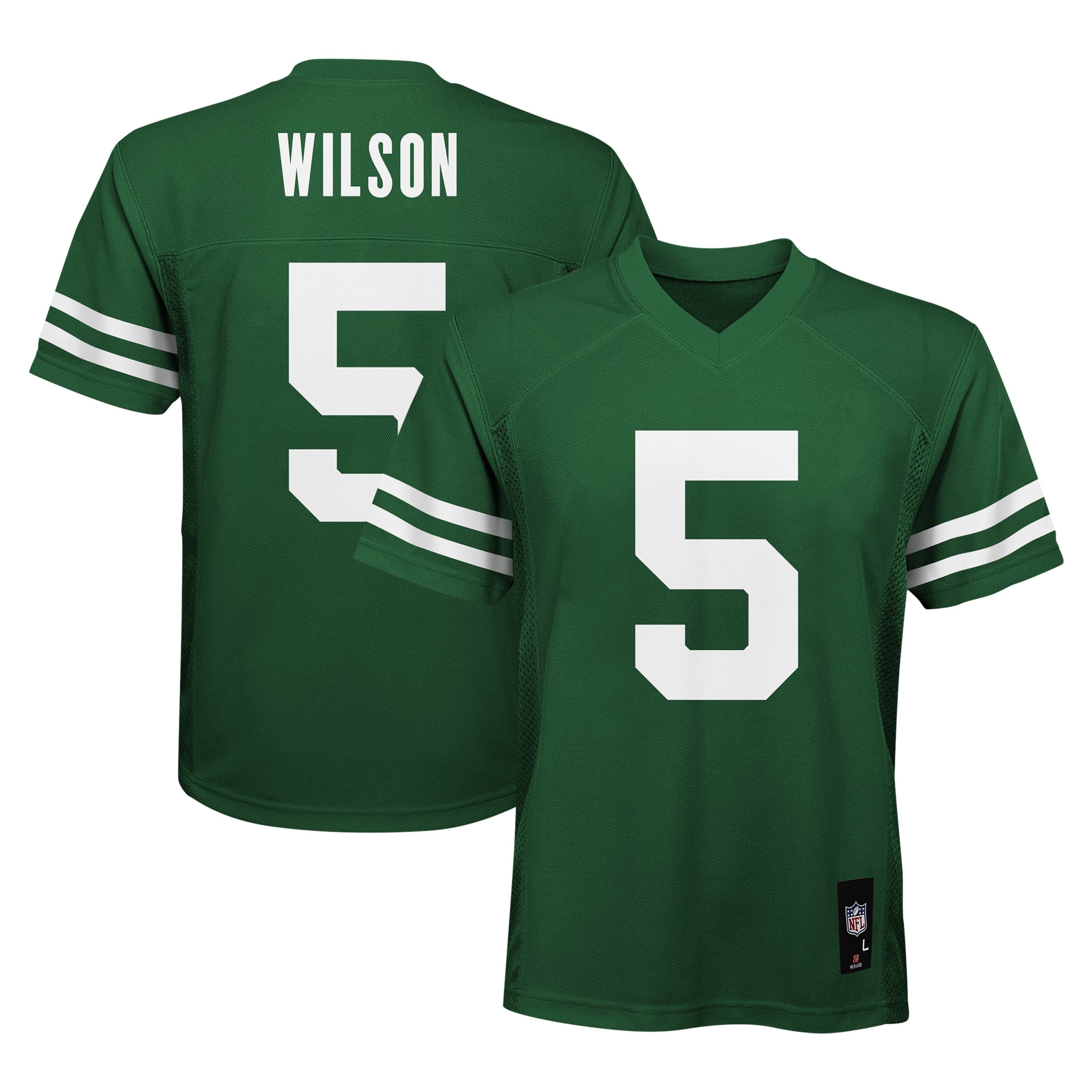 Preschool New York Jets Garrett Wilson Legend Green Player NFL Jersey Men's