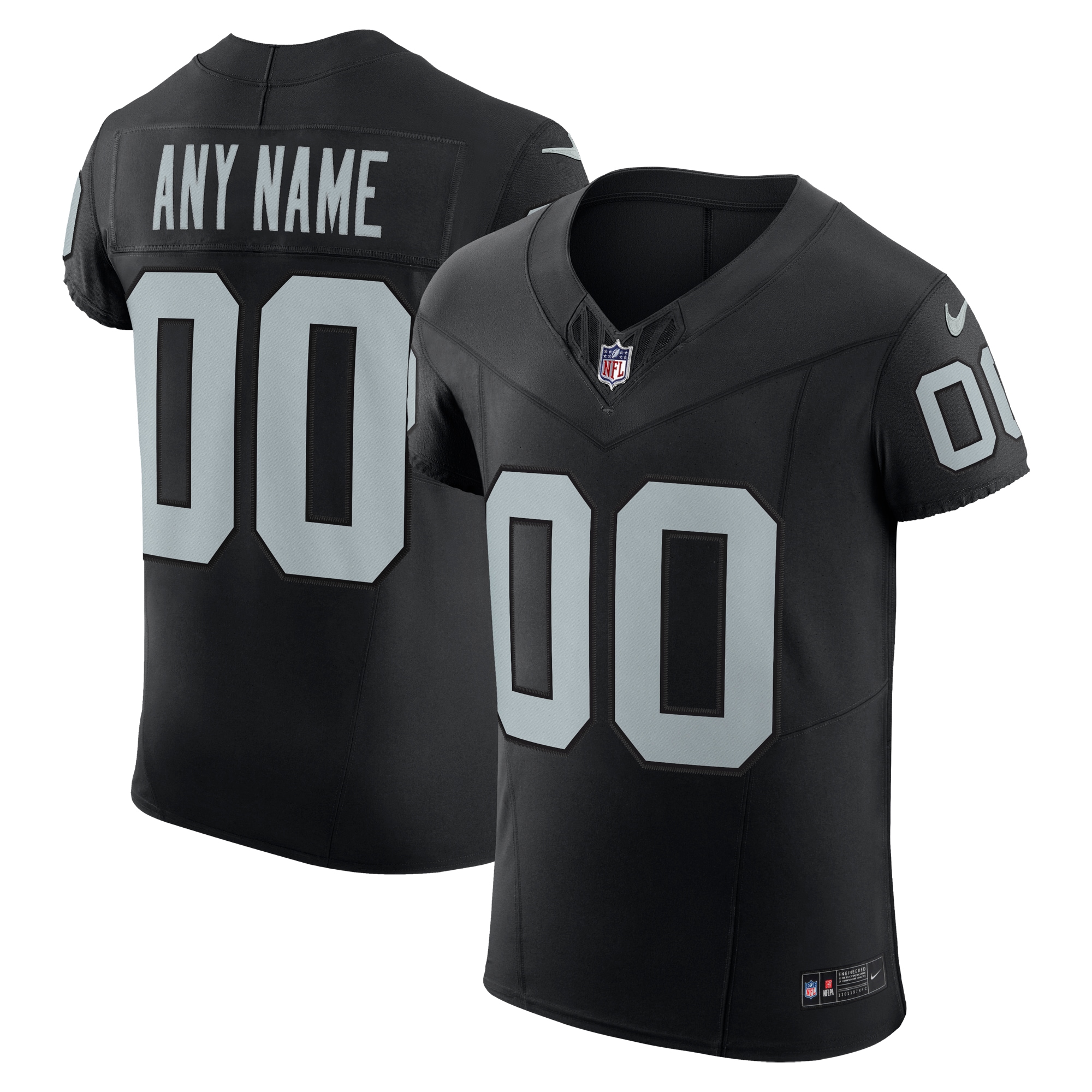 Las Vegas Raiders Black Vapor F.U.S.E. Elite Custom NFL Jersey Men's